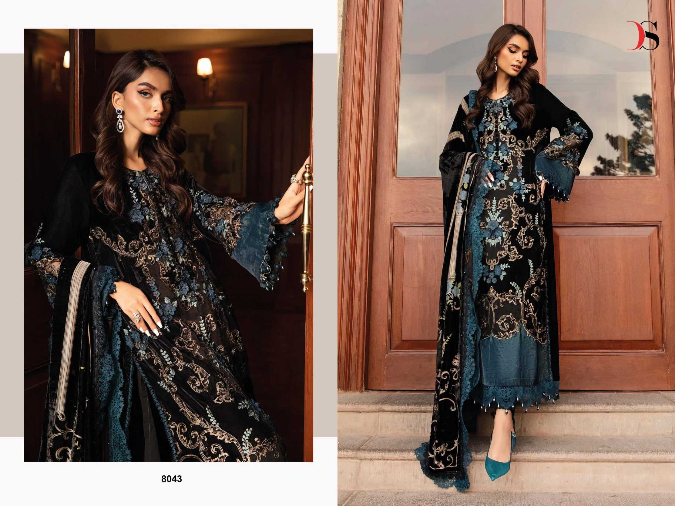 Ynf Viscose Rayon RIN186 DEEPSY SUITS-MARIA B. LUXE-2 Nx Setwise Collections Wholesale Pakistani Suits Catalogs Dresses & Suits Catalogs Manufacturer