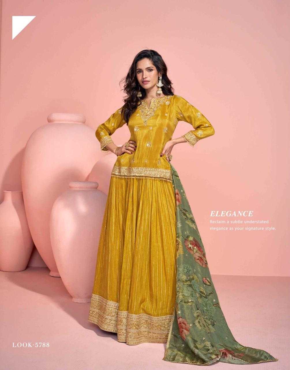 Ynf Viscose RIN184 SAYURI SIKHA Gowns Wholesale Fancy Gowns Embroidery Gowns Long Gowns Manufacturer