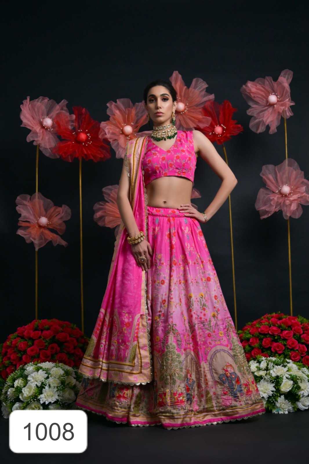 Ynf Viscose RIN184 SHLOKA DESIGNER-1008 TO 1012 SERIES Lehengas Wedding Collections Festive Collections Wholesale Designer Lehenga Fancy Lehenga Bridal Lehenga Manufacturer