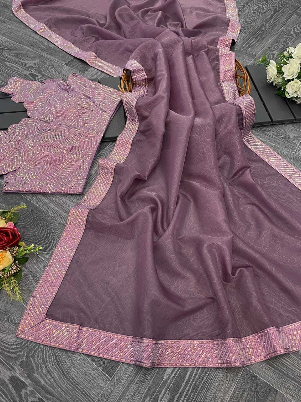 SEQUINS WORK SAREE