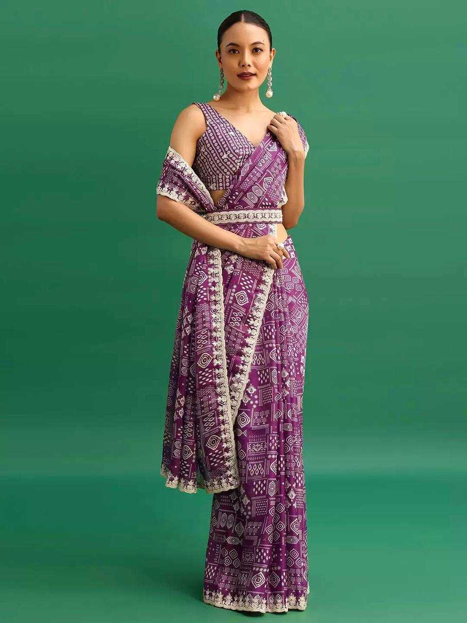PRINTED SILK SAREE