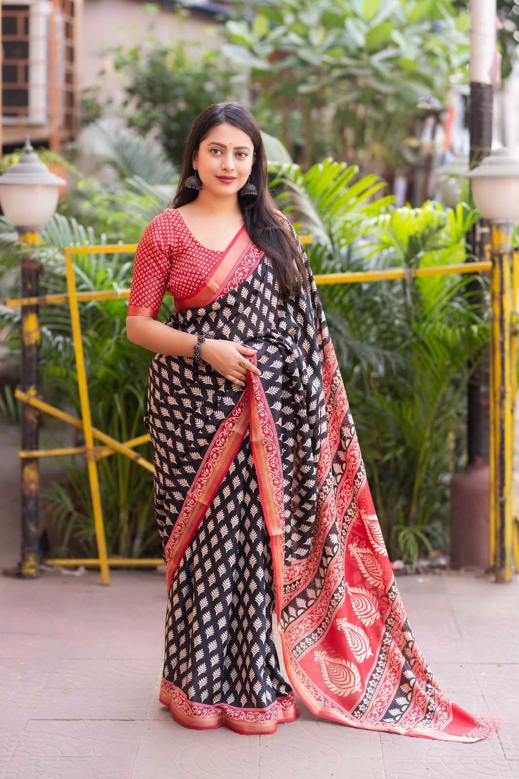 COTTON LINEN SAREES