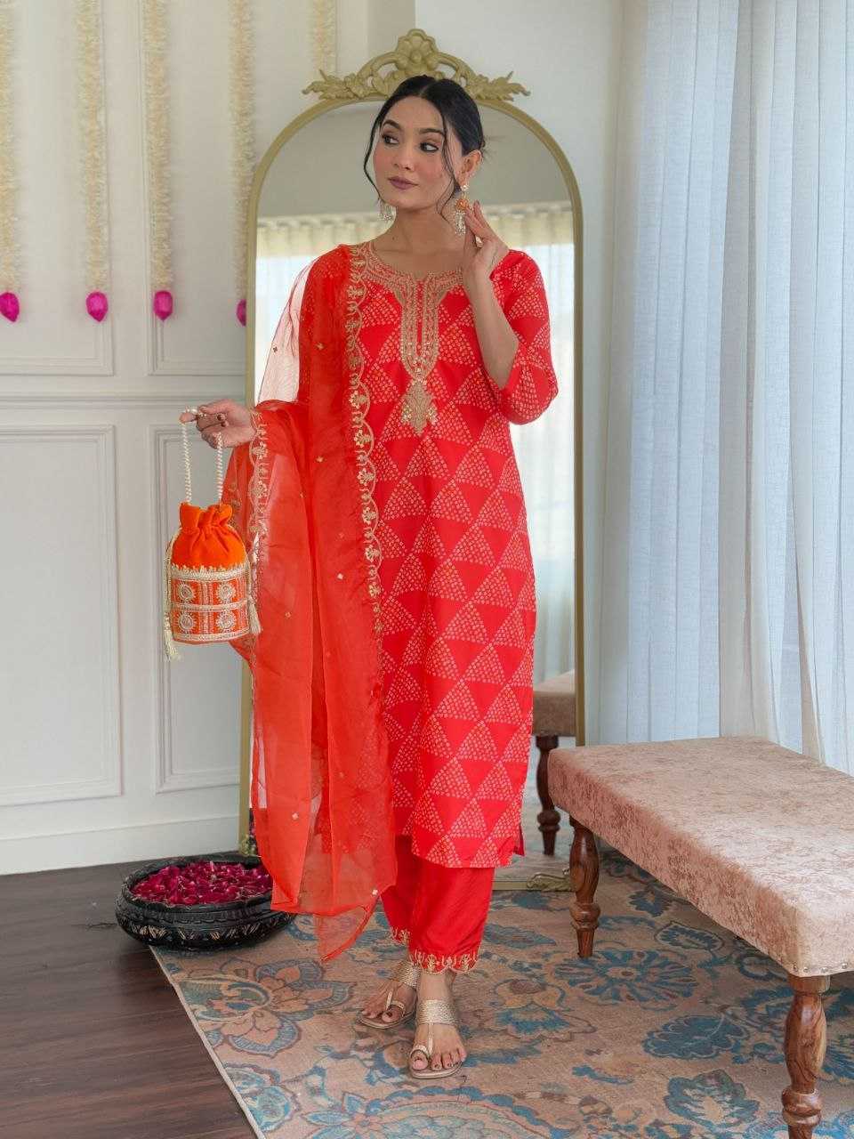 RED SALWAR SUIT