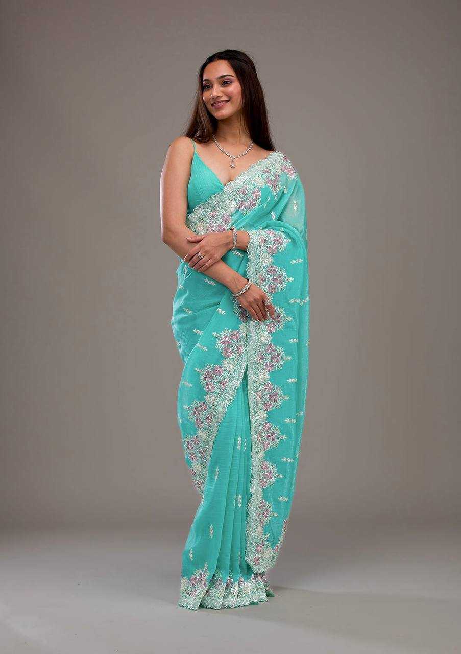 CRAPE SATIN SAREES