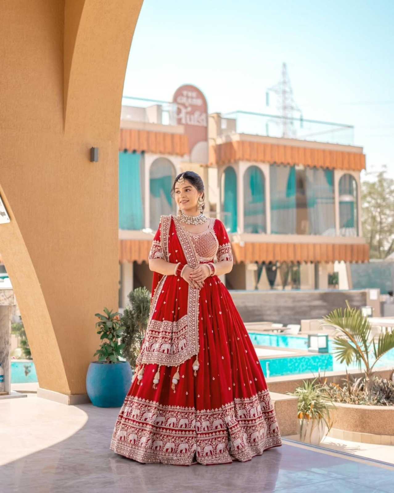 EMBROIDERED LEHENGA
