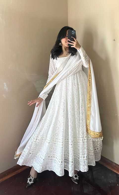 EMBROIDERED GOWN