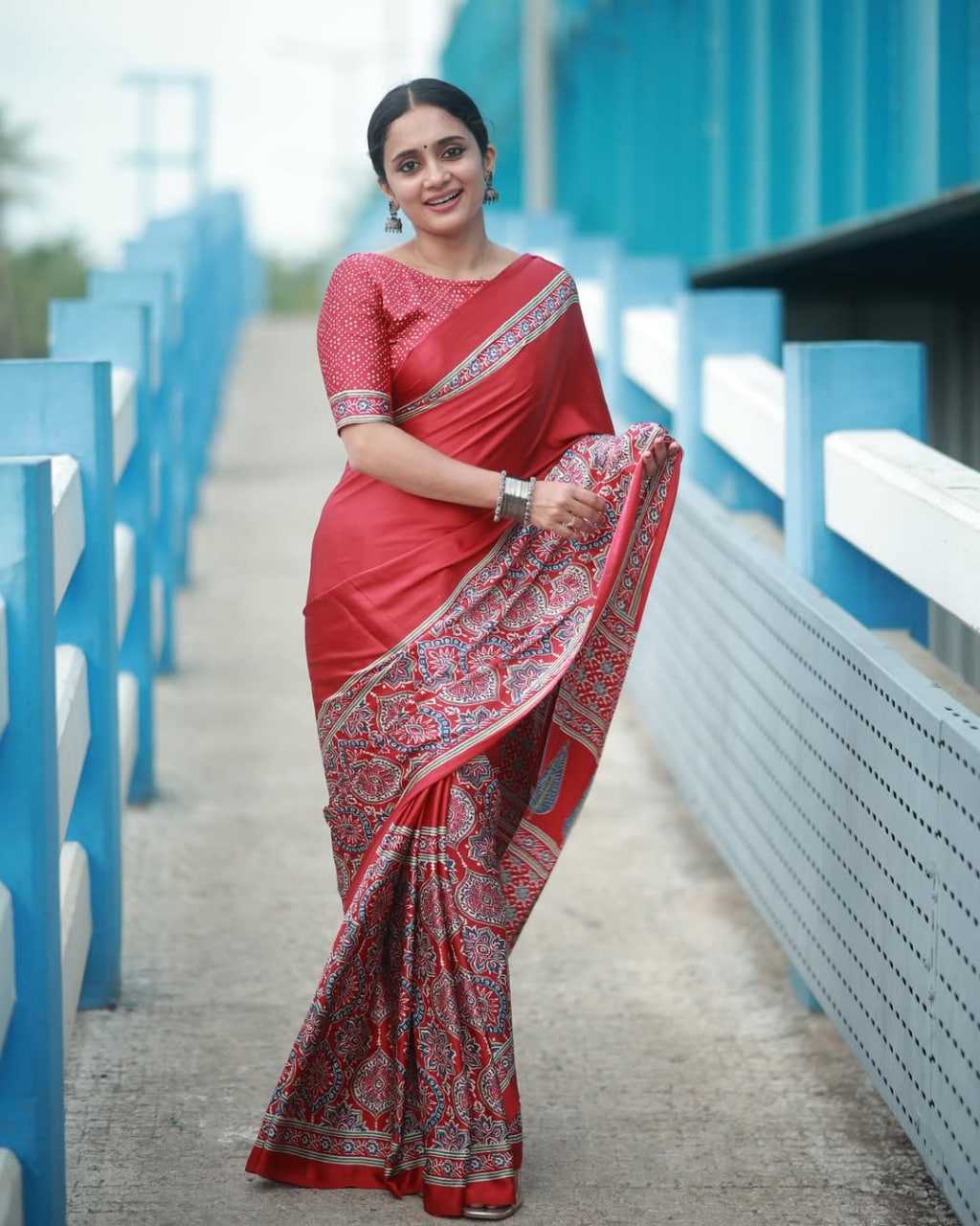 PRINTED SILK SAREE