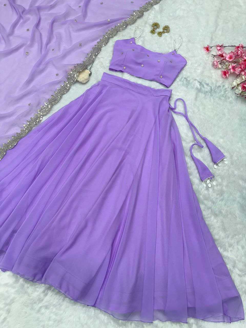 NET LEHENGA CHOLI