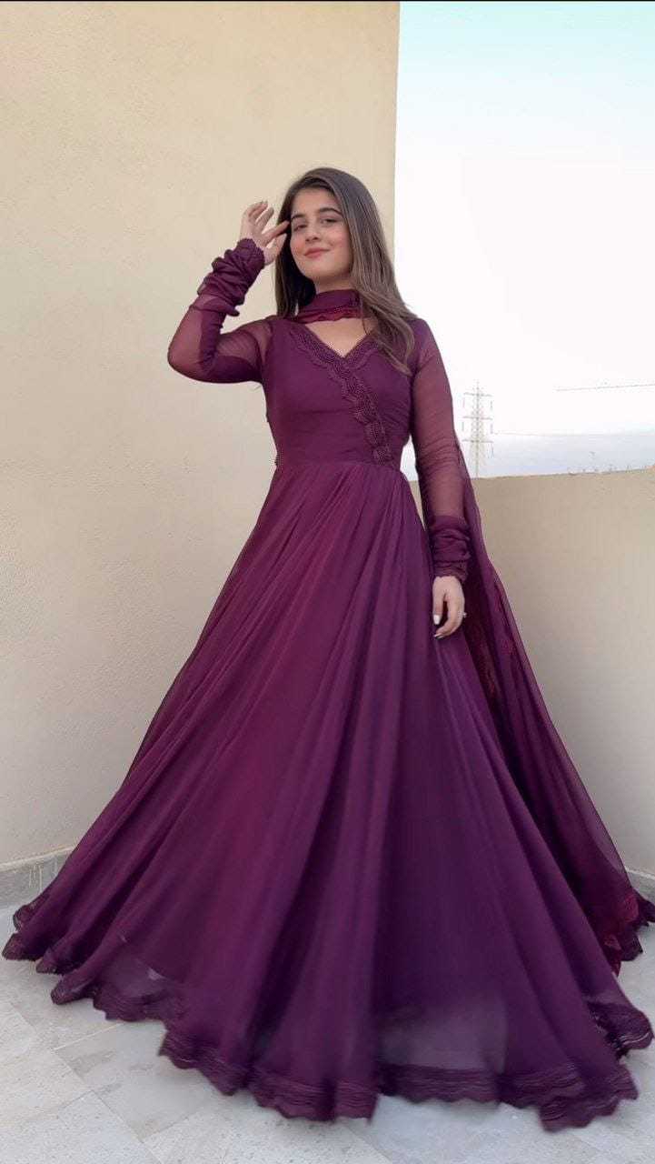 GOWN WITH DUPATTA