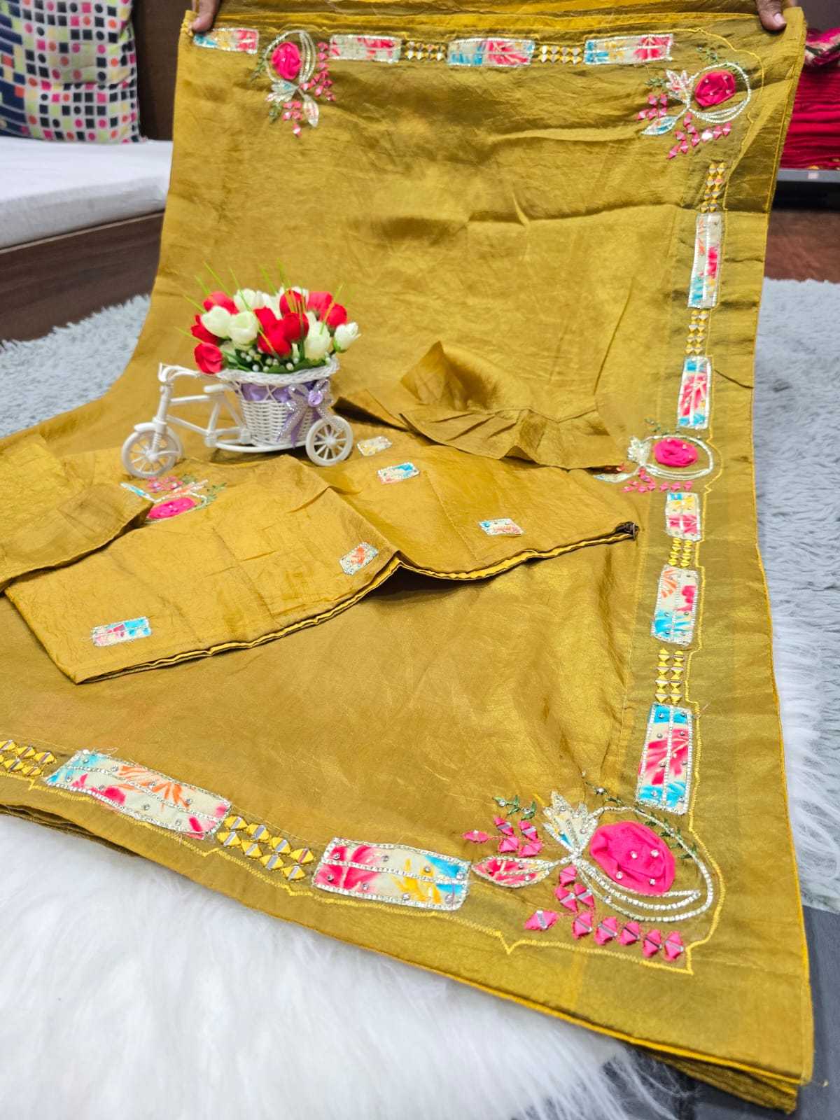 MIRROR WORK SAREE