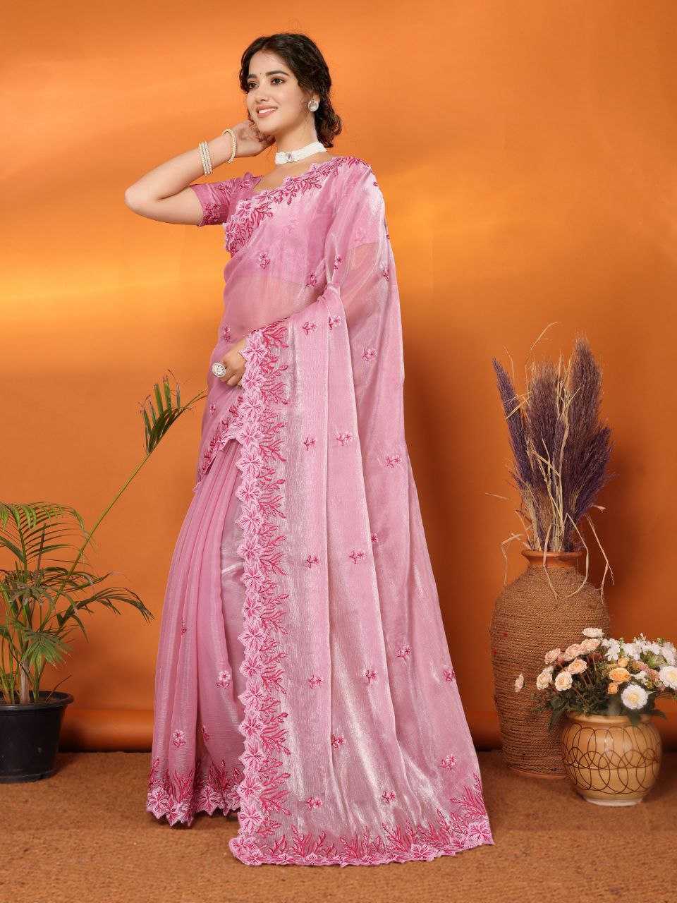 EMBROIDERED SAREES