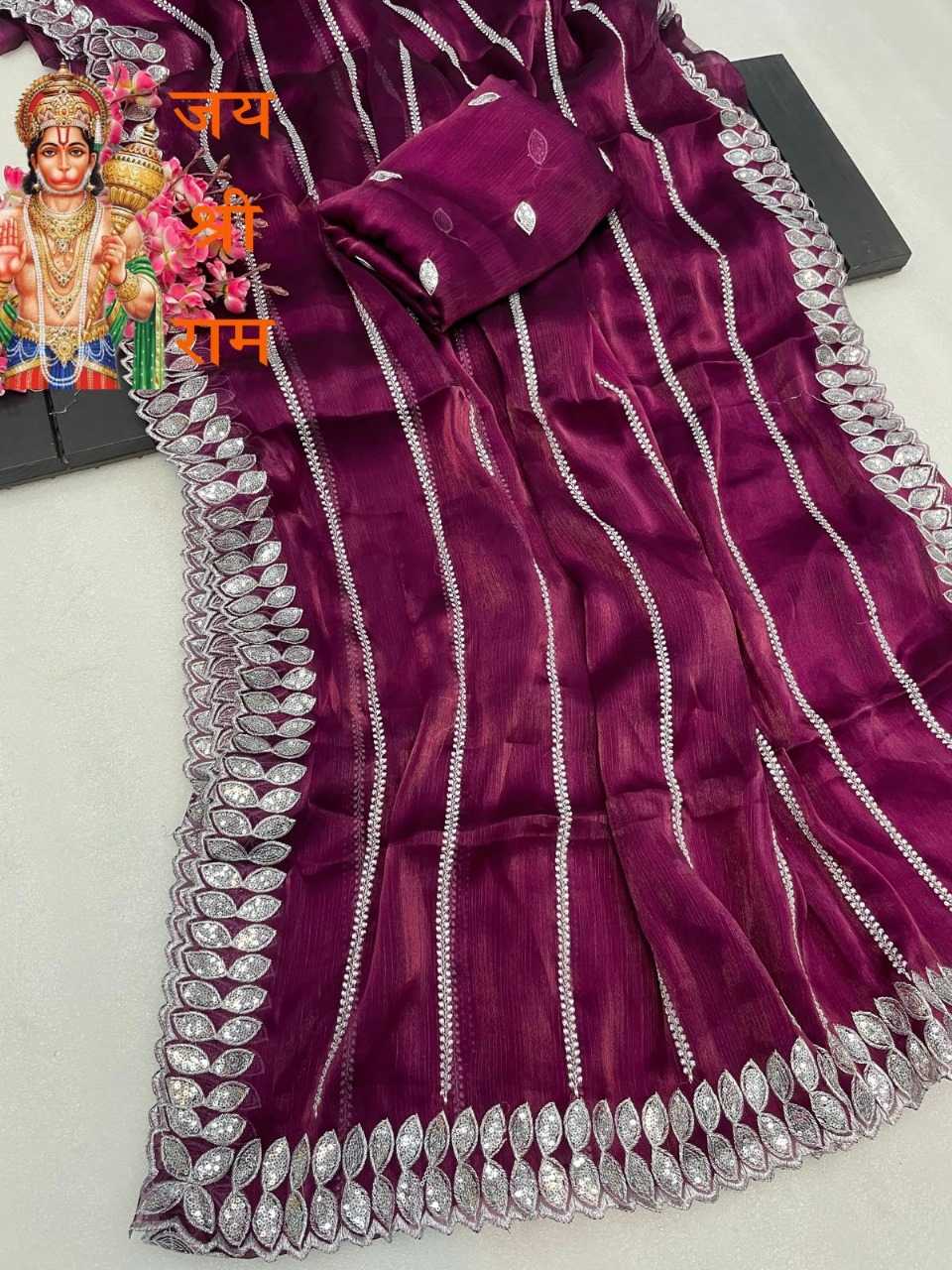 SEQUINS WORK SAREE