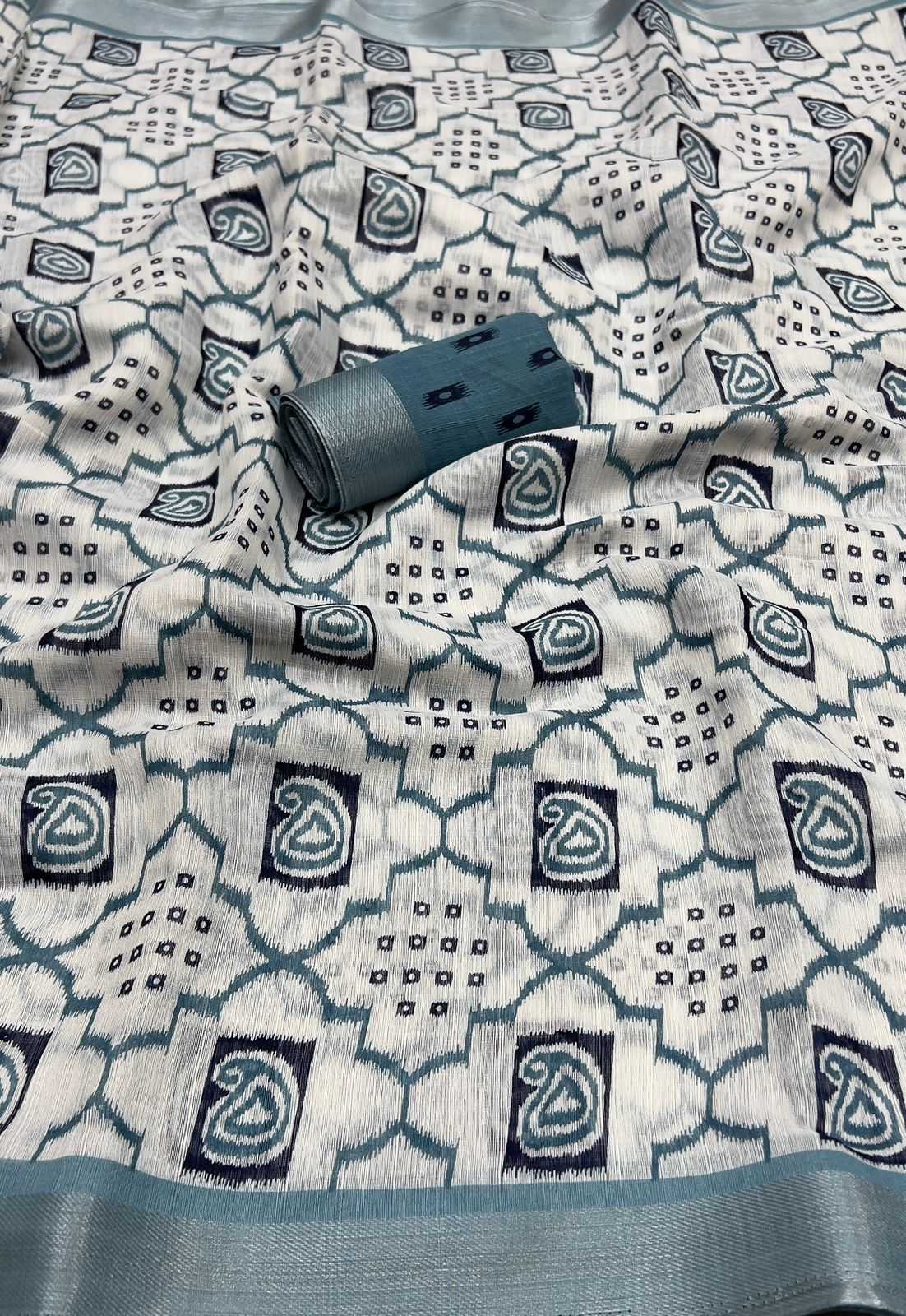 HAND PRINTED SAREE