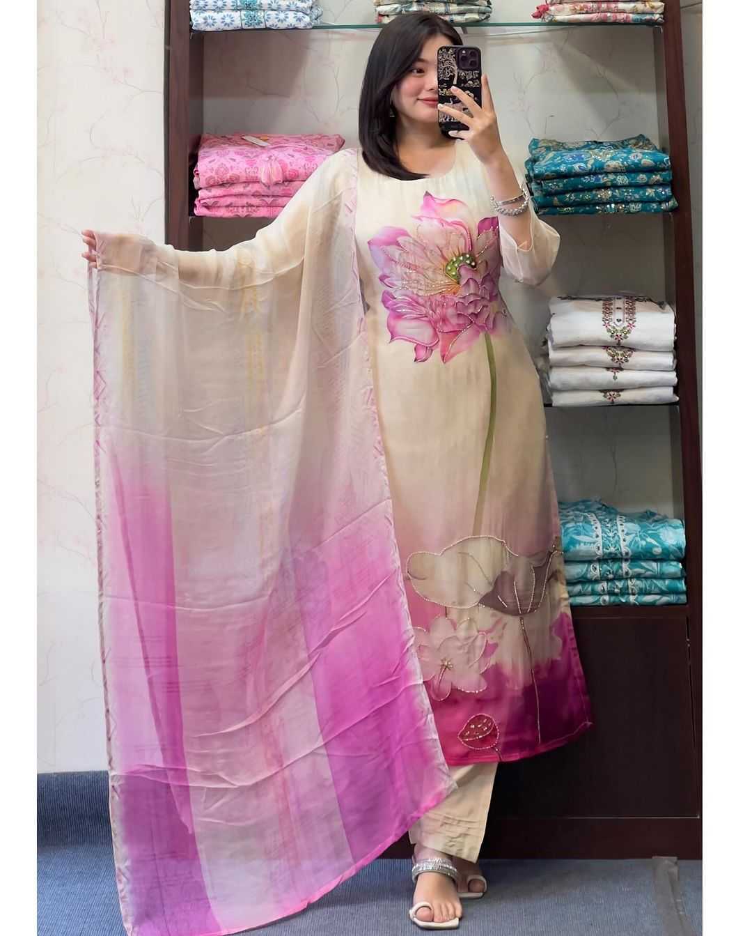 LADIES SILK SUIT