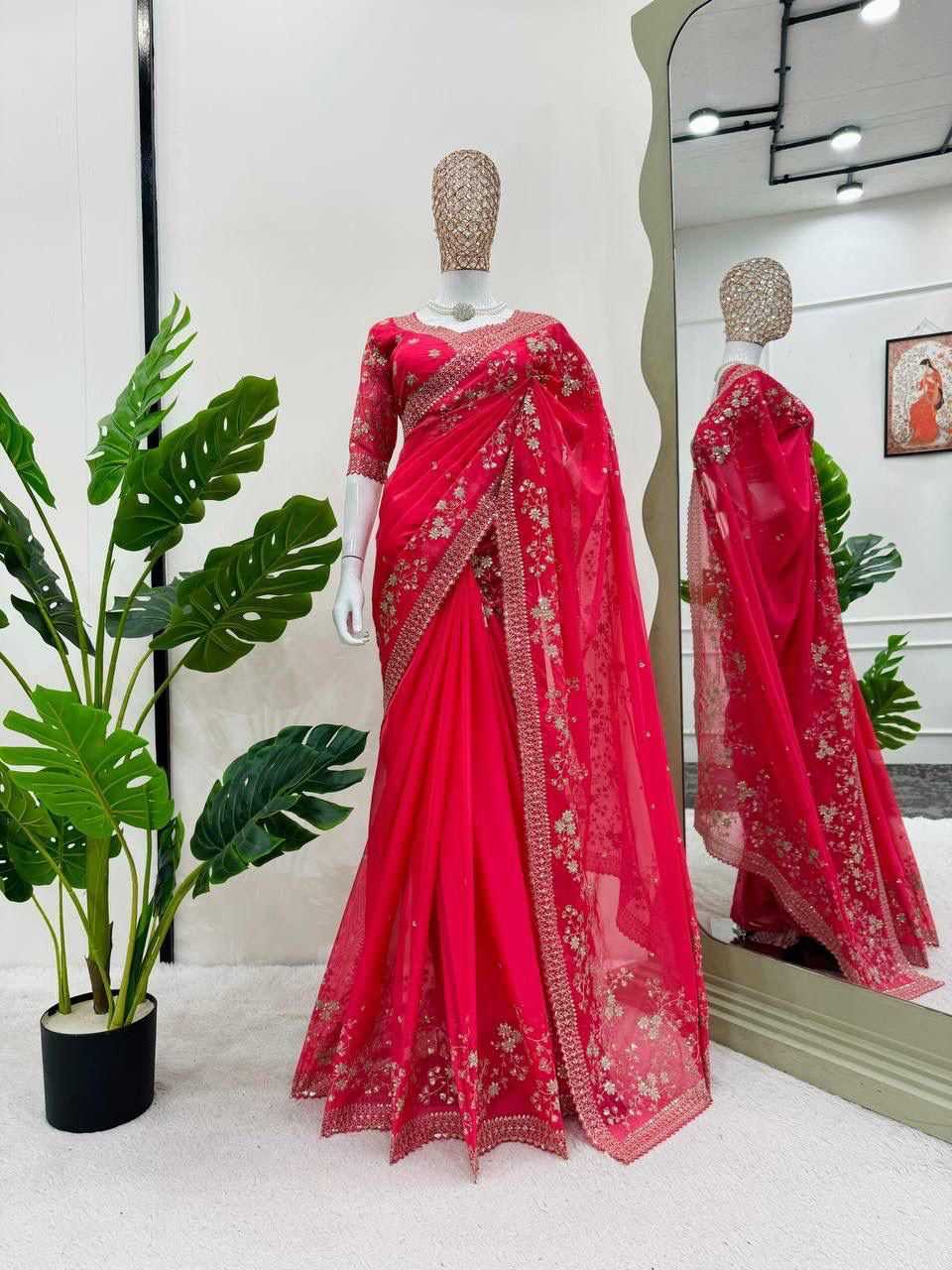 ORGANZA SAREES