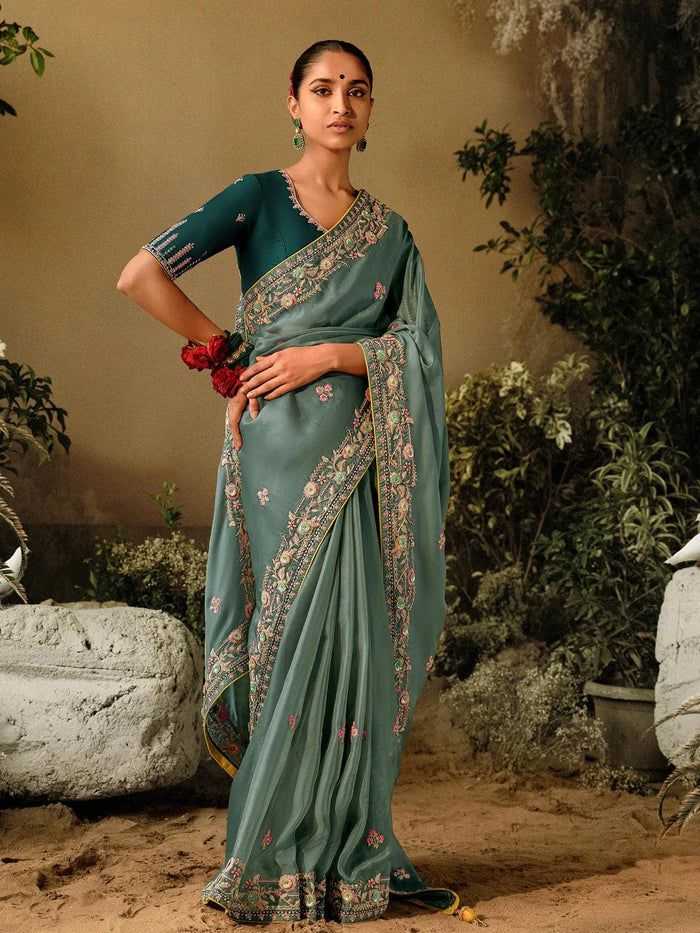 EMBROIDERED SAREES