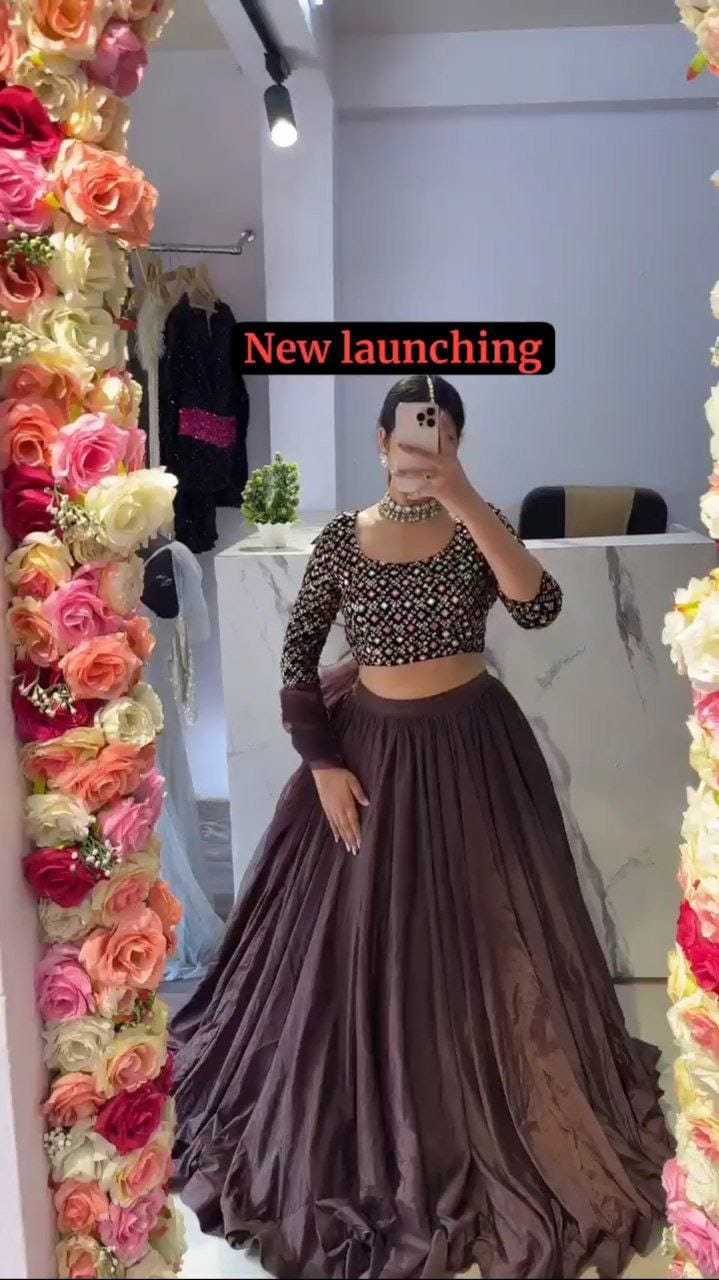 SATIN LEHENGA