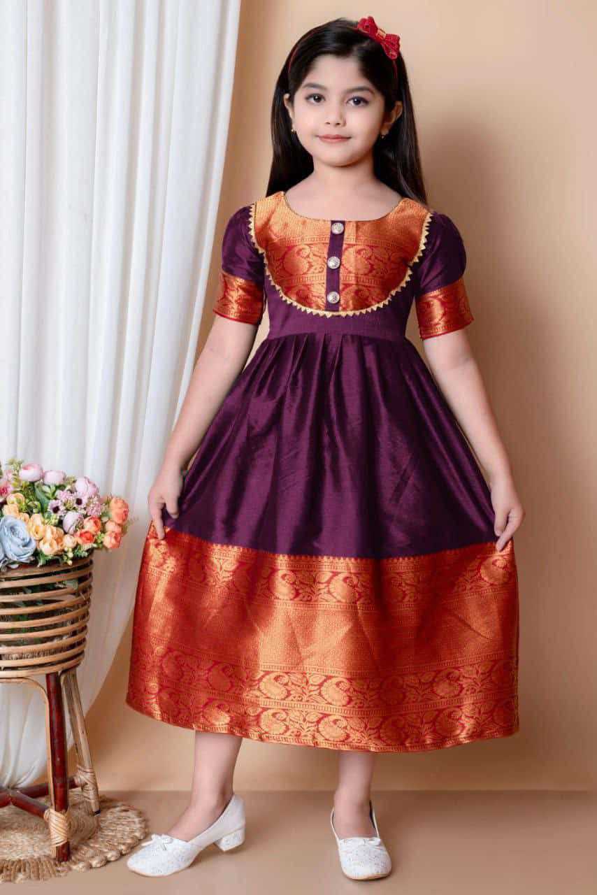 KIDS SILK DRESS
