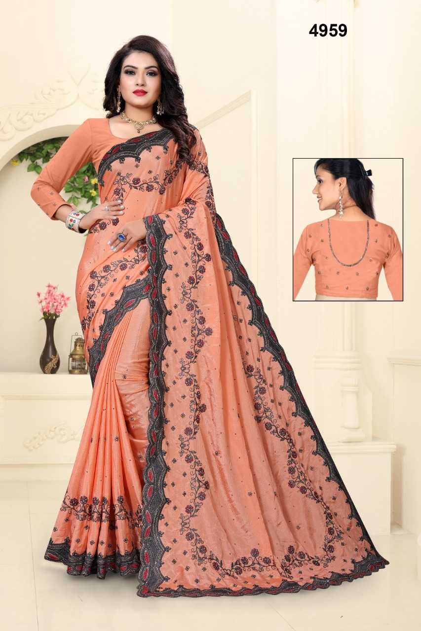 EMBROIDERED SAREES