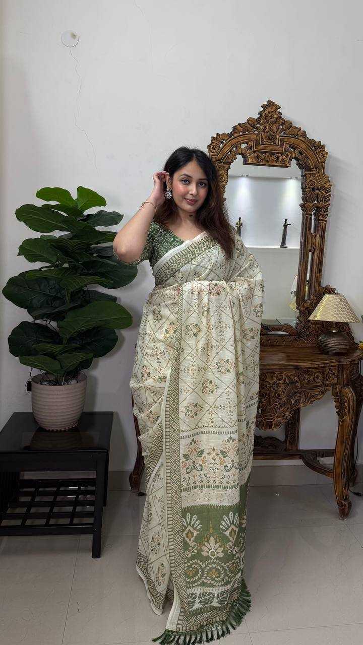 COTTON LINEN SAREES