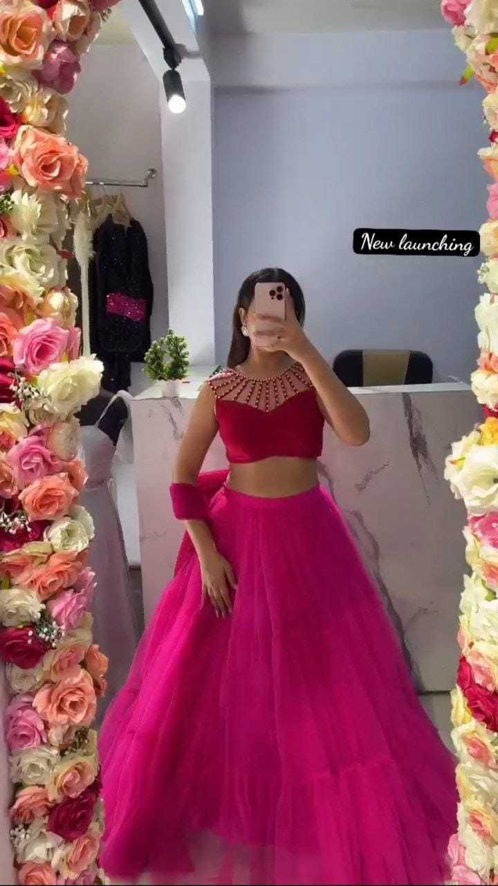 NET FANCY LEHENGA