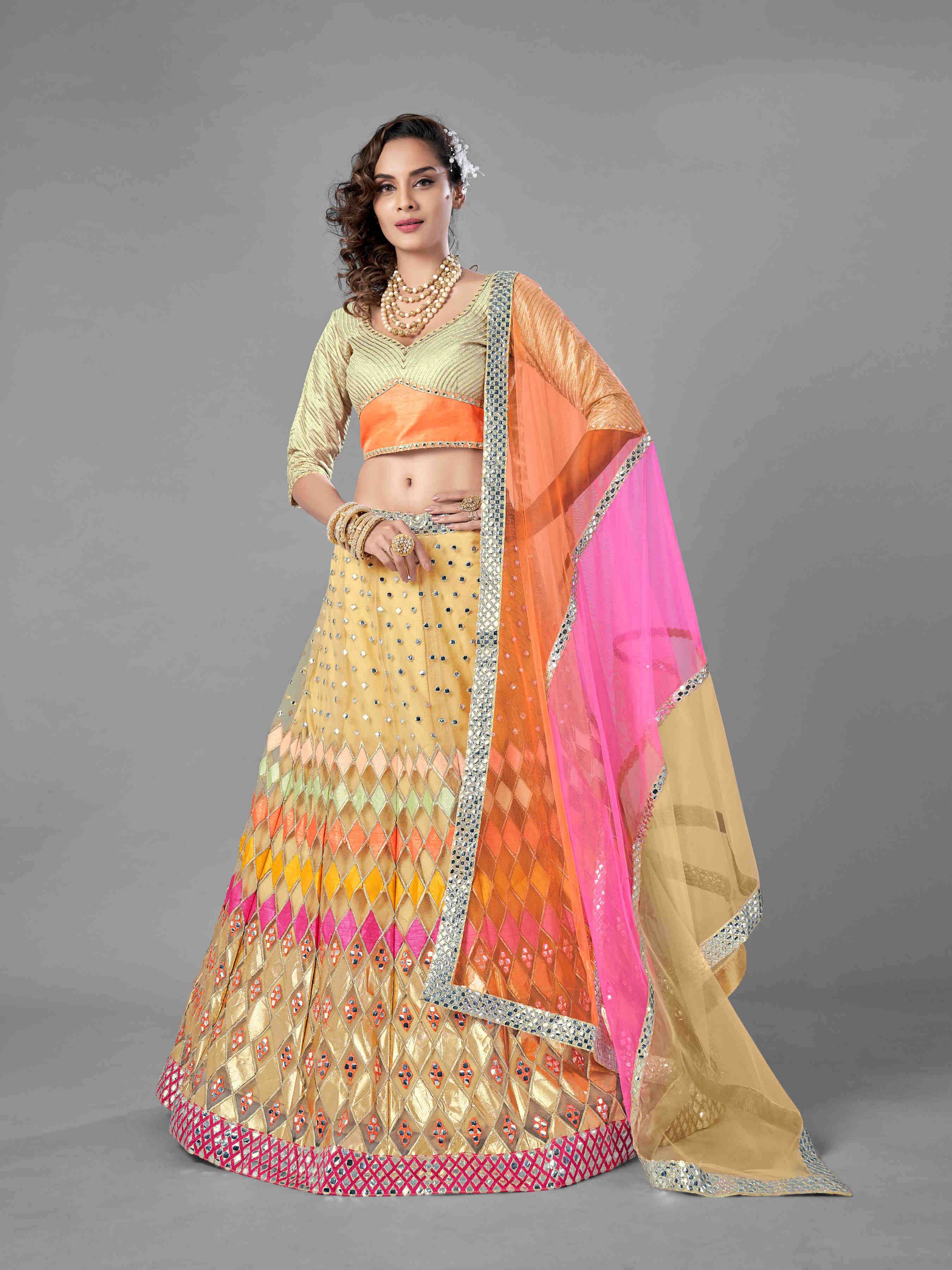 NET FANCY LEHENGA