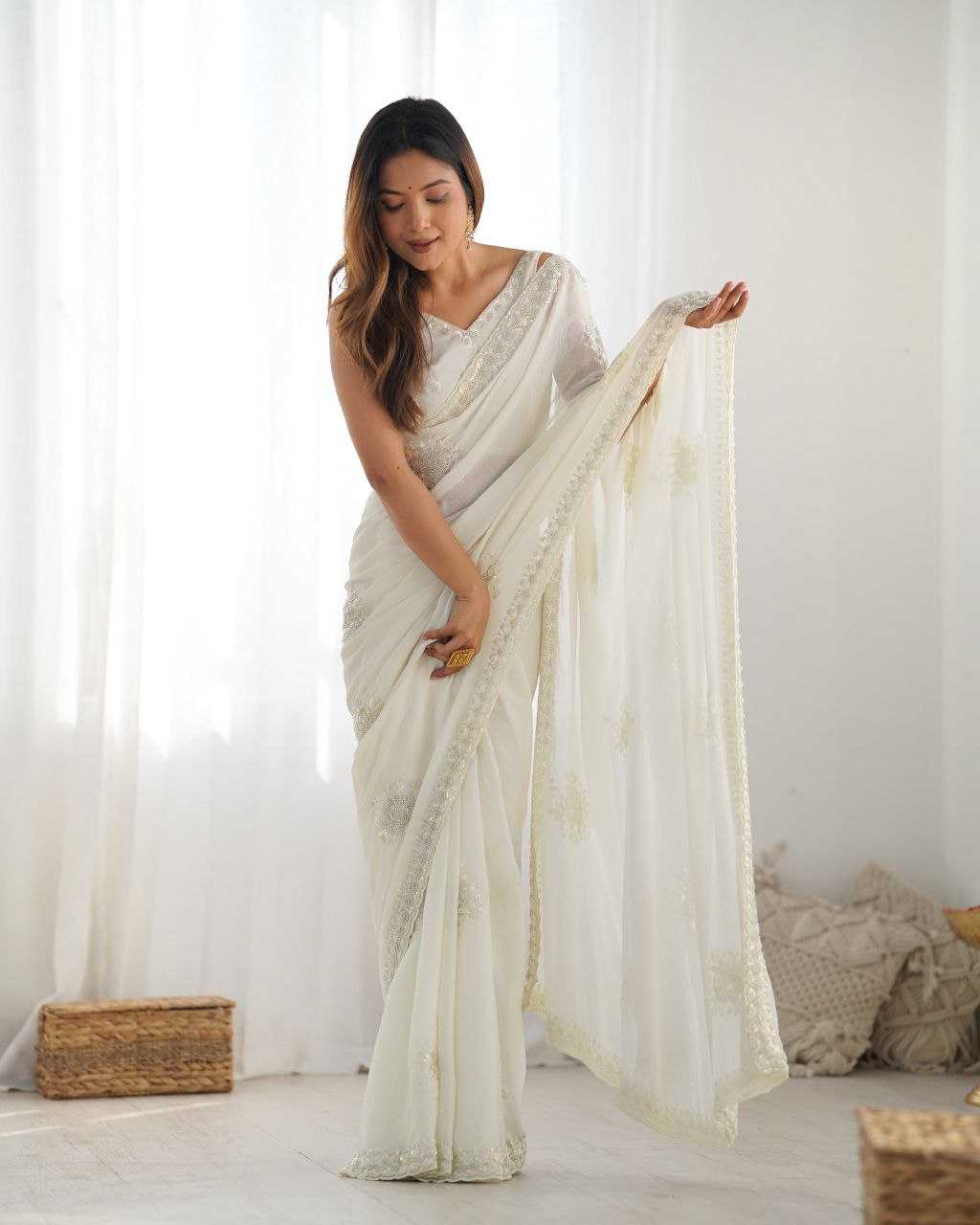 EMBROIDERED SAREES