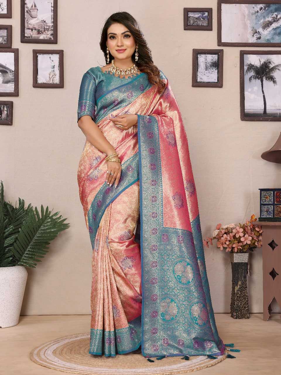 SILK SAREES WITH CONTRAST PALLU