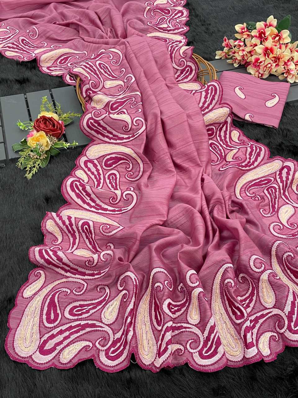 EMBROIDERED SAREES