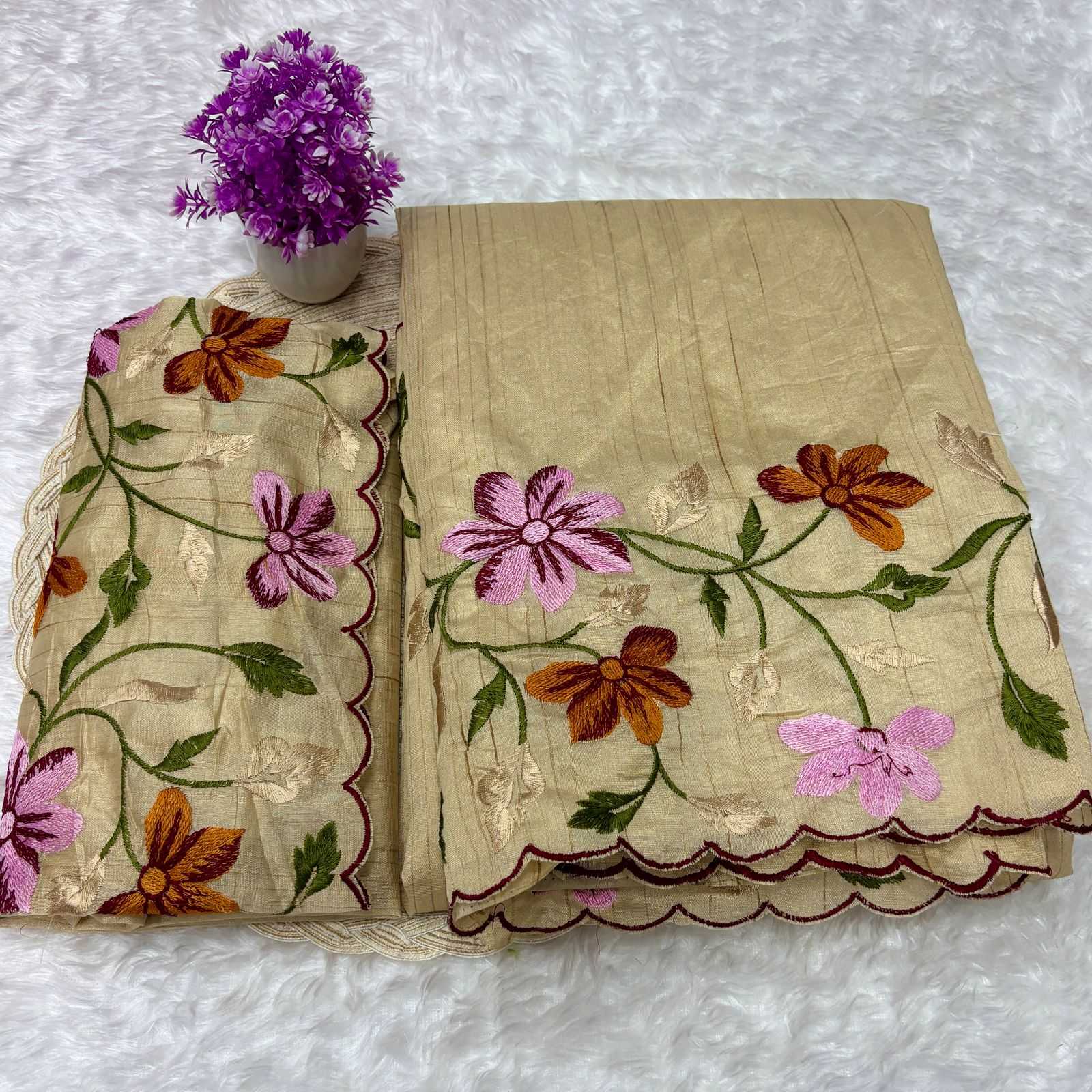 EMBROIDERED SILK SAREES