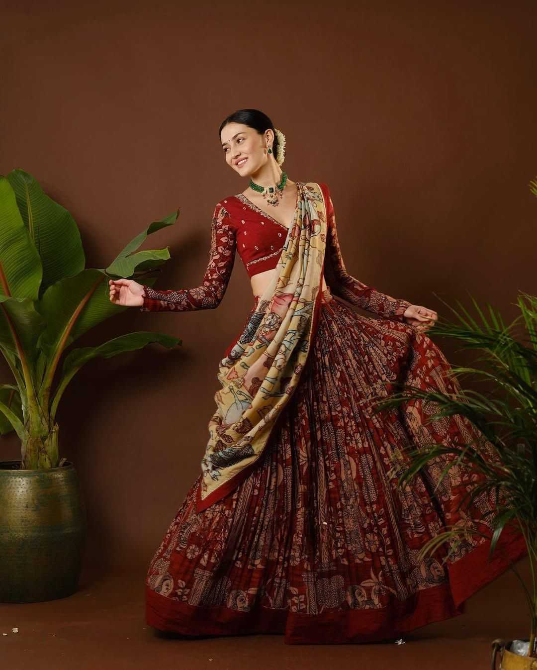 KALAMKARI LEHENGA