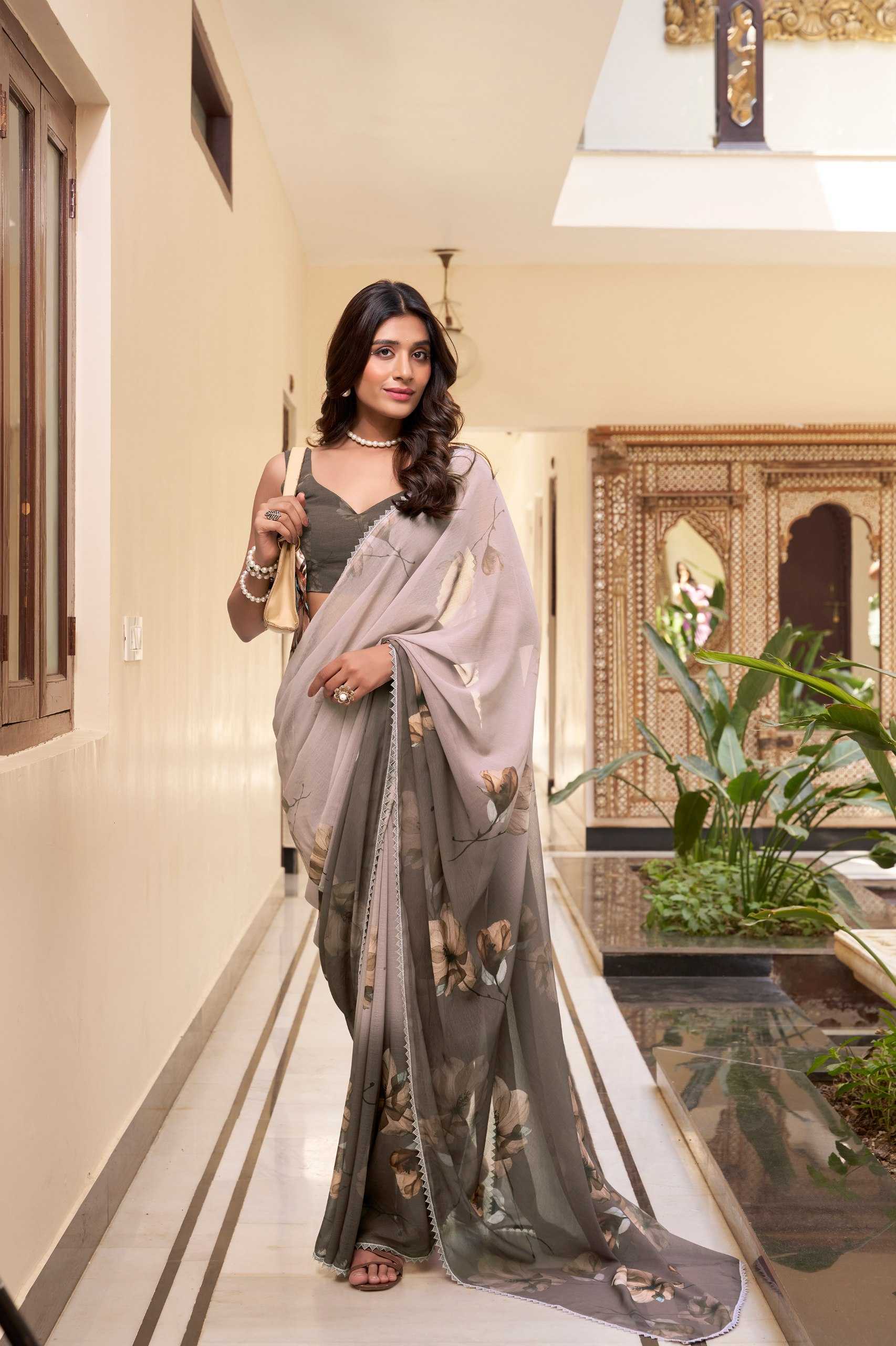 LACE BORDER SAREES