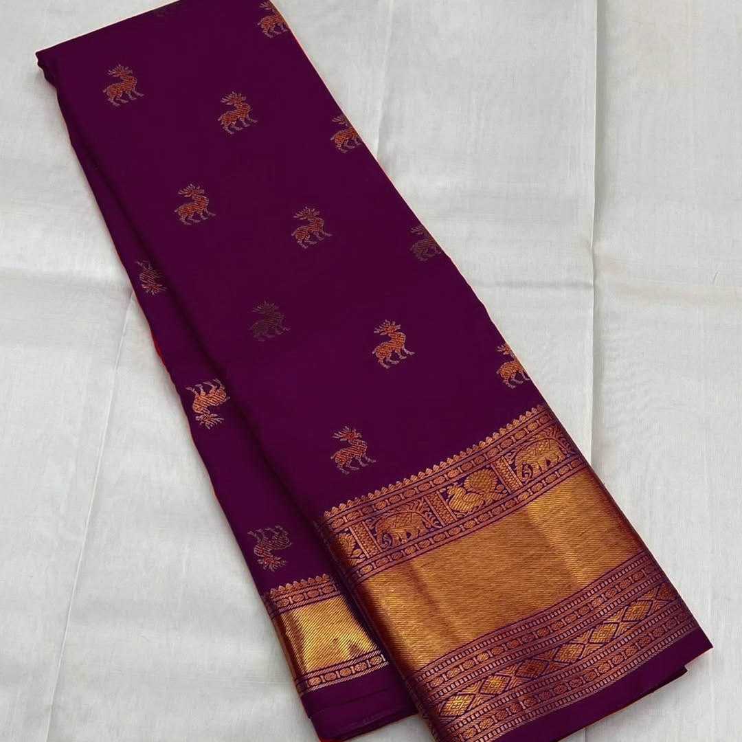 BANARASI SILK SAREES WITH ZARI WORK