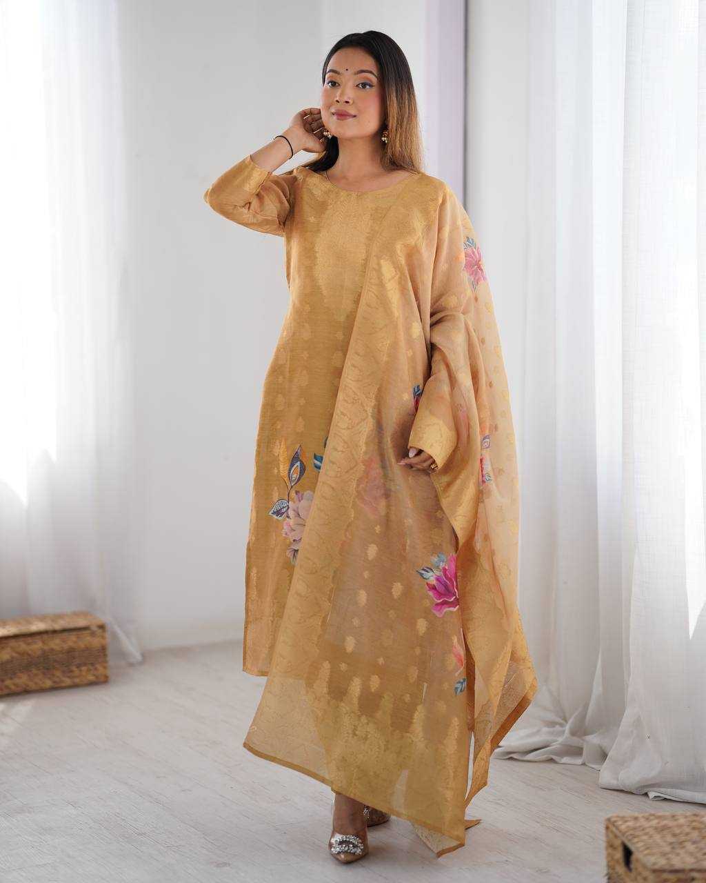 PRINTED SILK KURTI