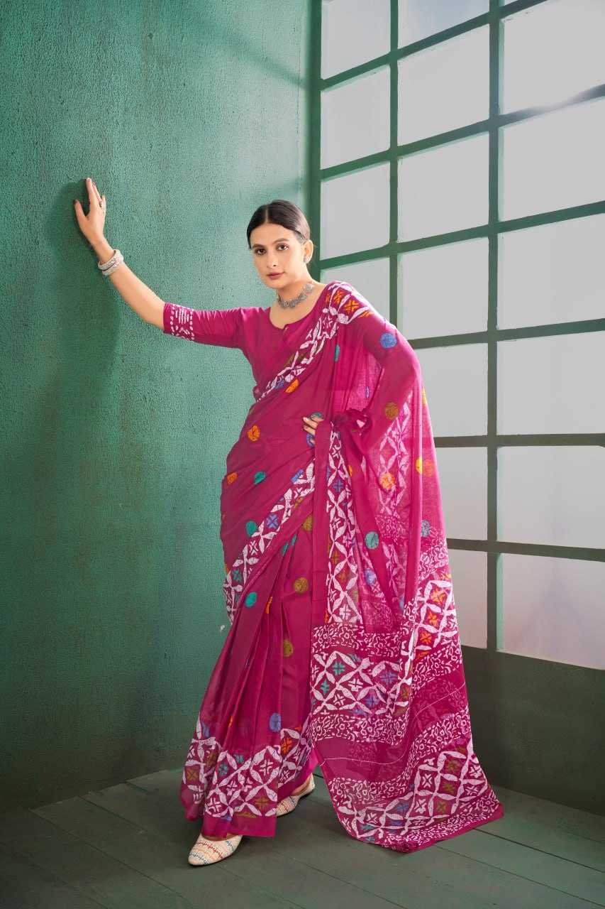 PRINTED COTTON SAREE