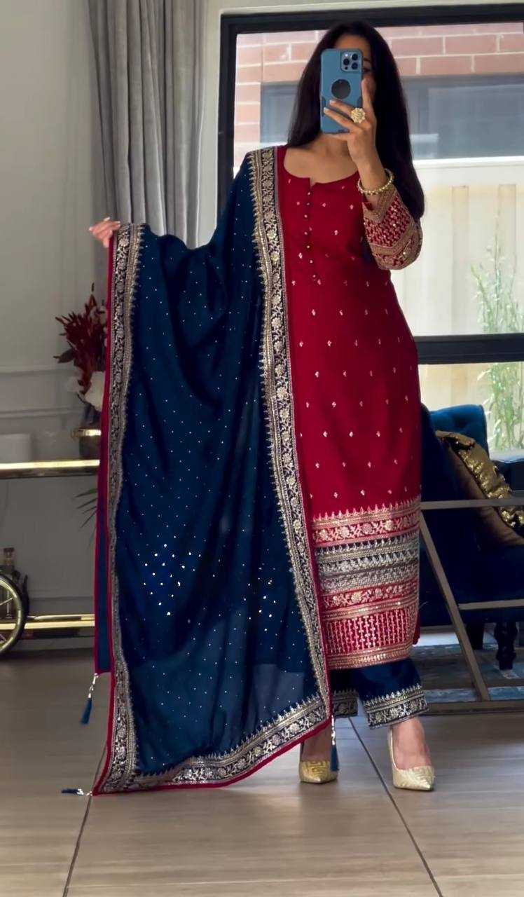 RED SALWAR SUIT