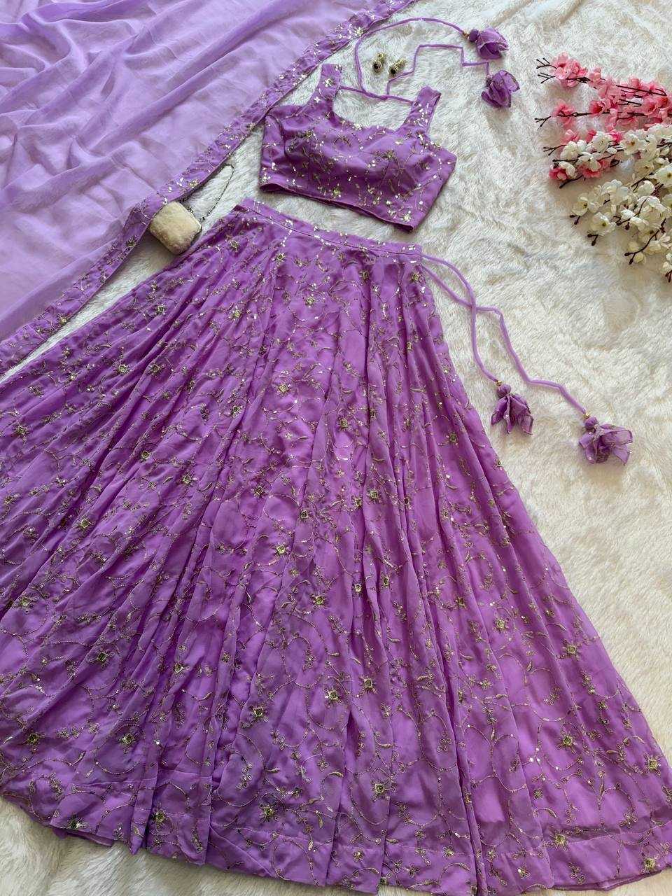 PURPLE LEHENGA