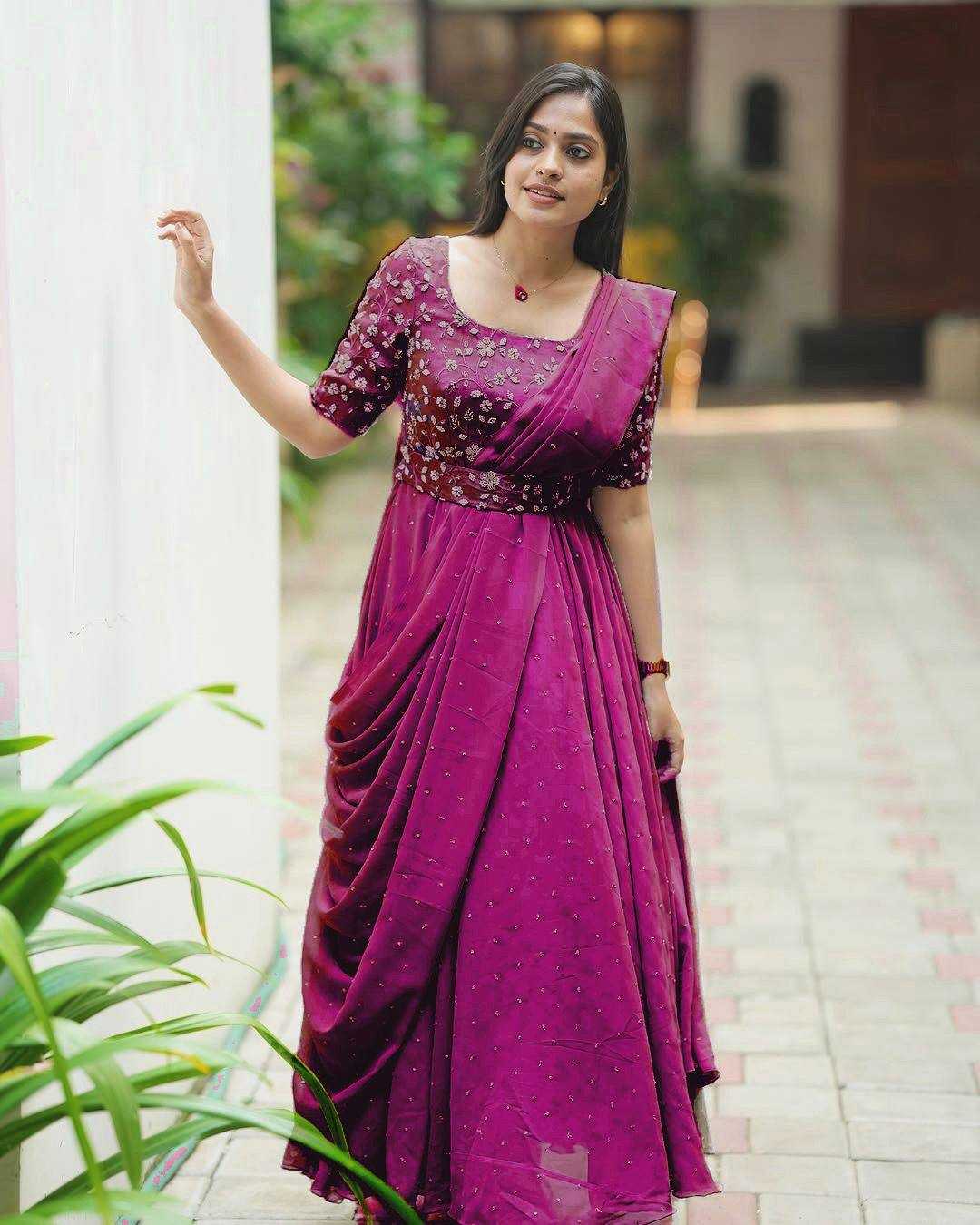 EMBROIDERED GOWN