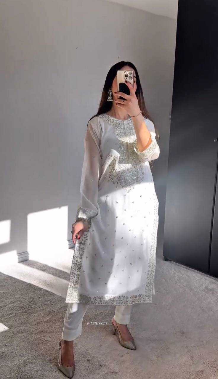 WHITE SALWAR SUIT