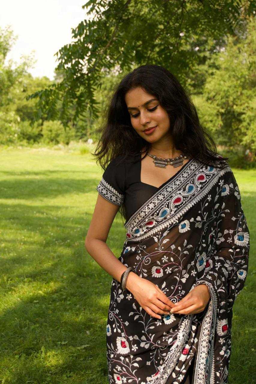BLACK SAREES