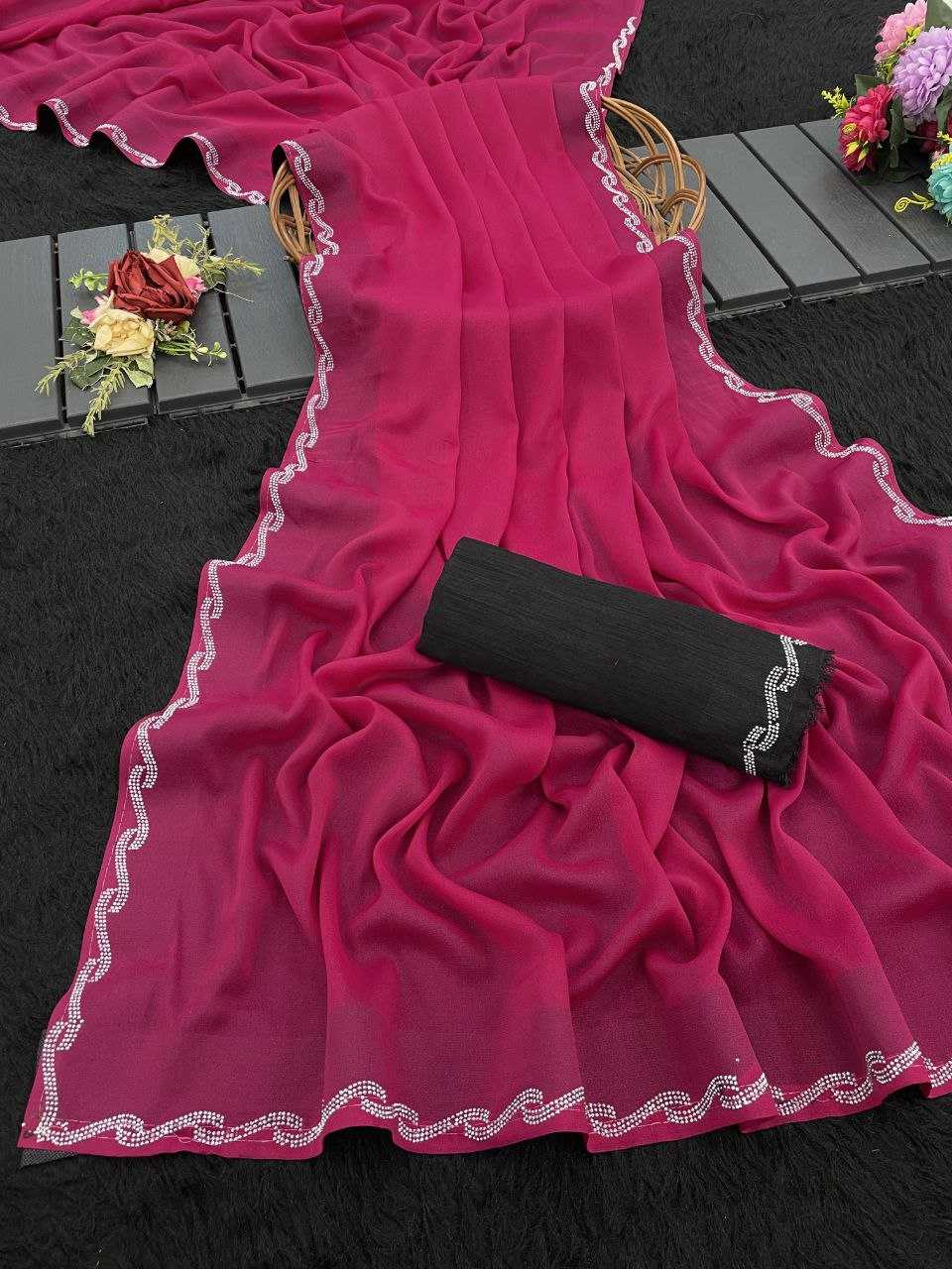 LACE BORDER SAREES