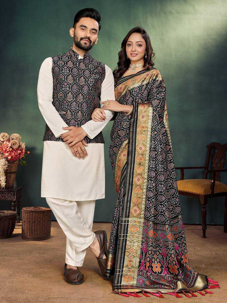 COUPLE MATCHING ETHNIC OUTFITS