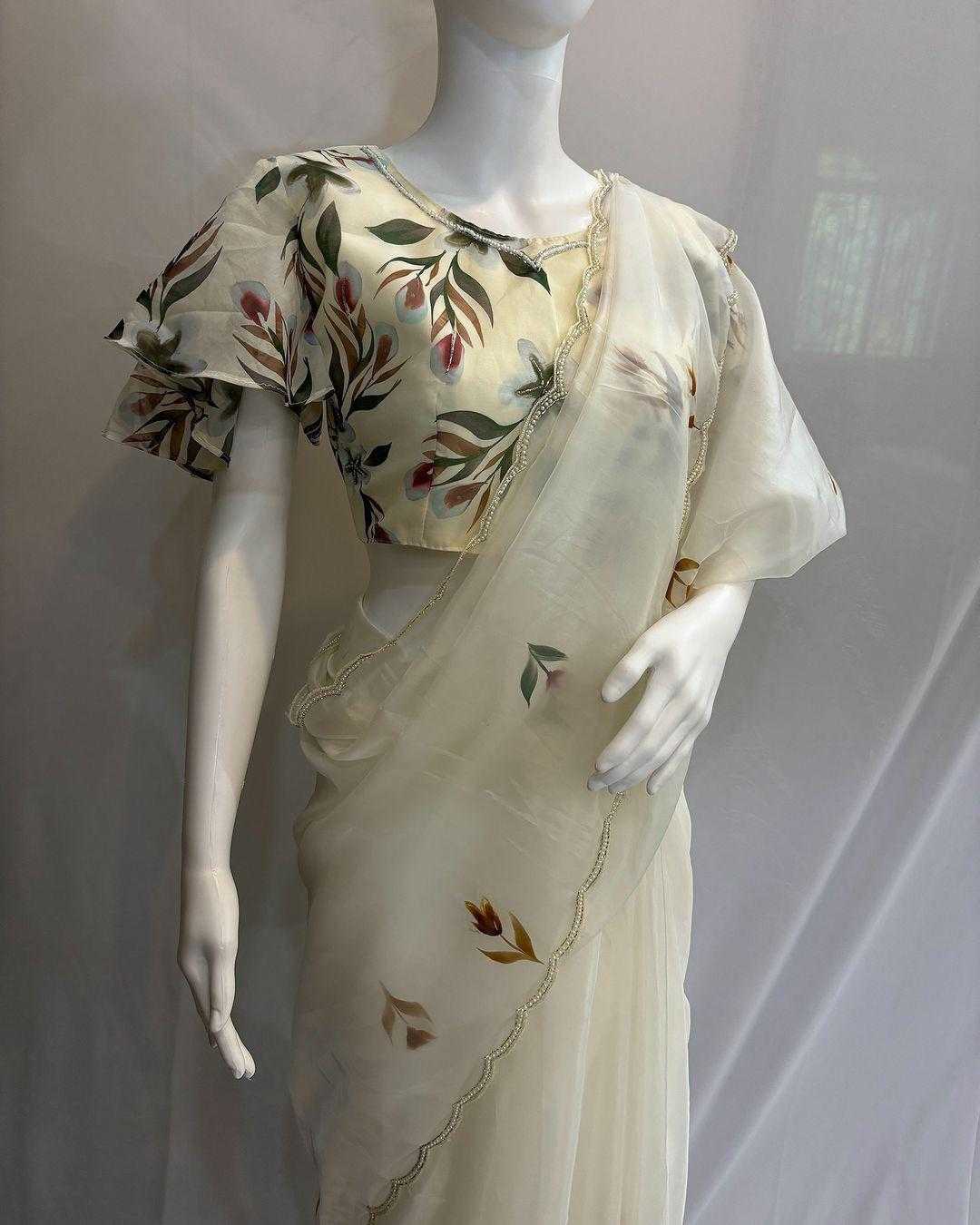 HAND PRINTED SAREE
