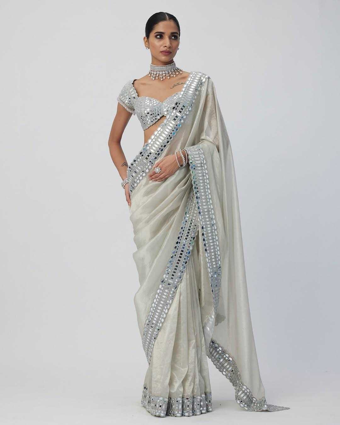 MIRROR WORK SAREE