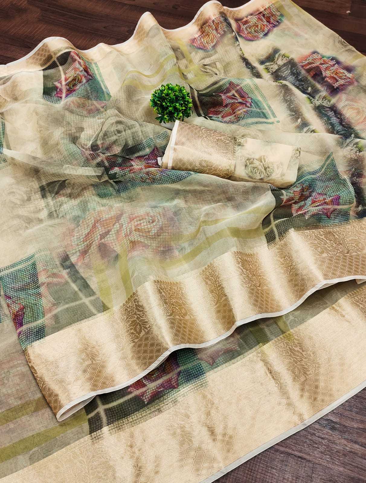 ORGANZA SAREES