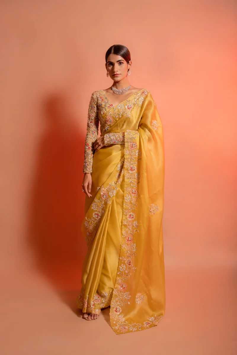 EMBROIDERED SILK SAREES