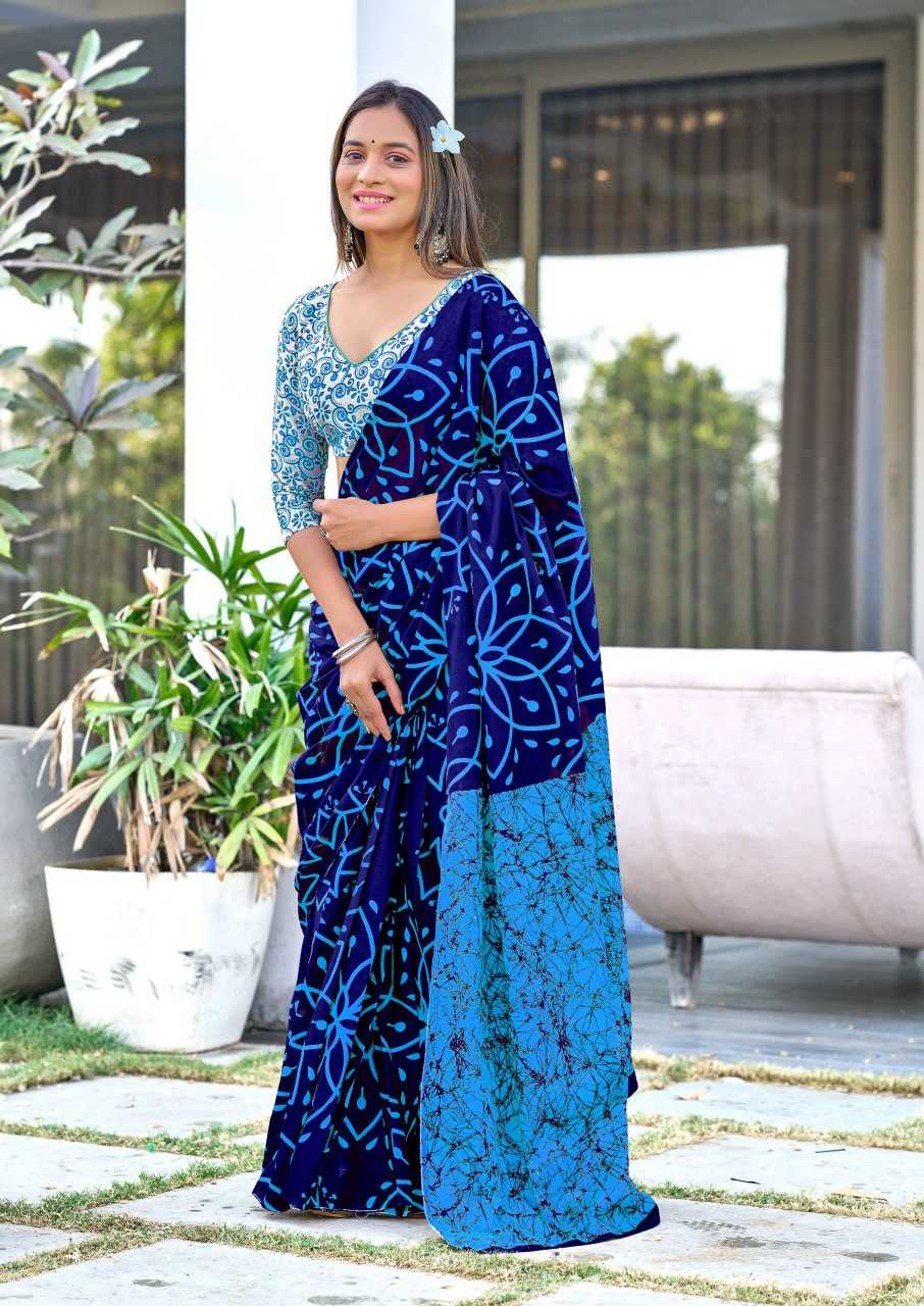BLOCK PRINT SAREES