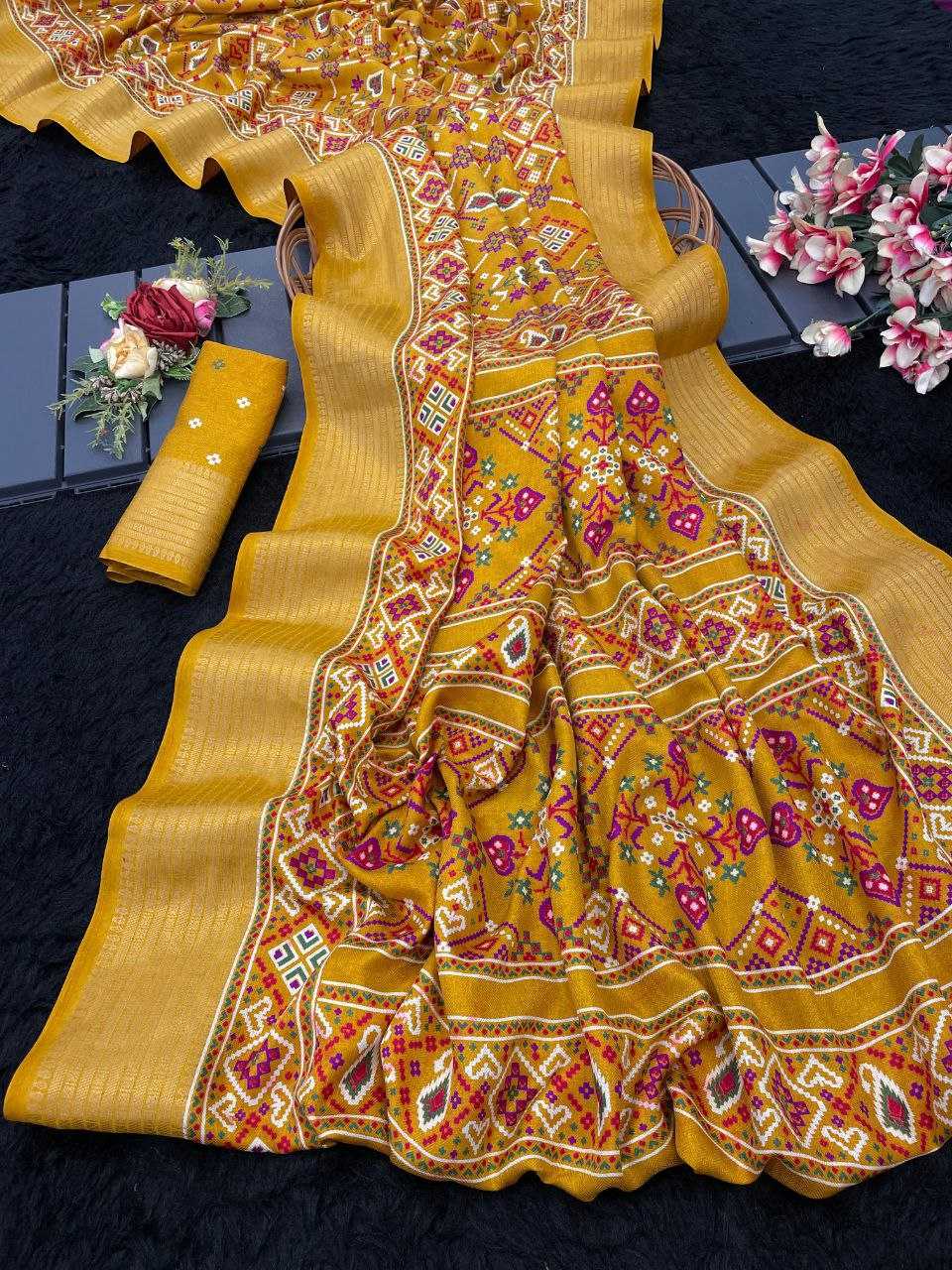 FANCY PRINTED SILK SAREES