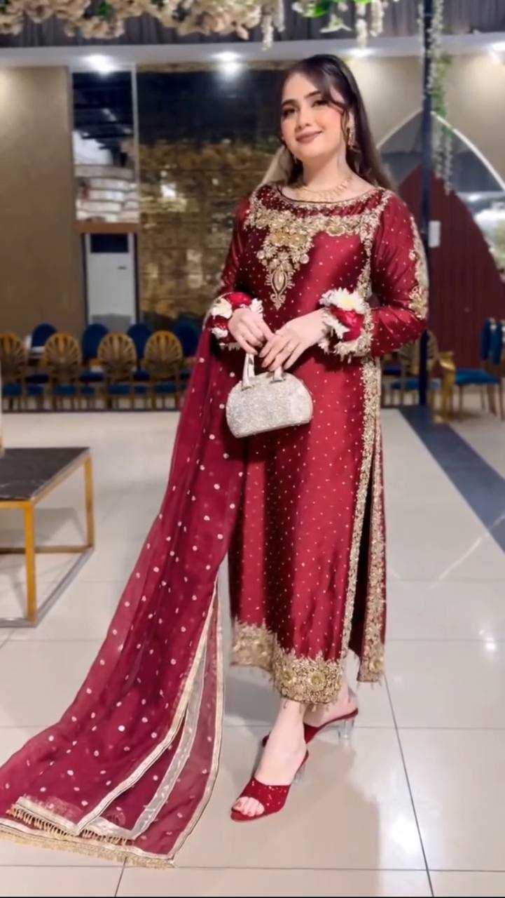 RED SALWAR SUIT