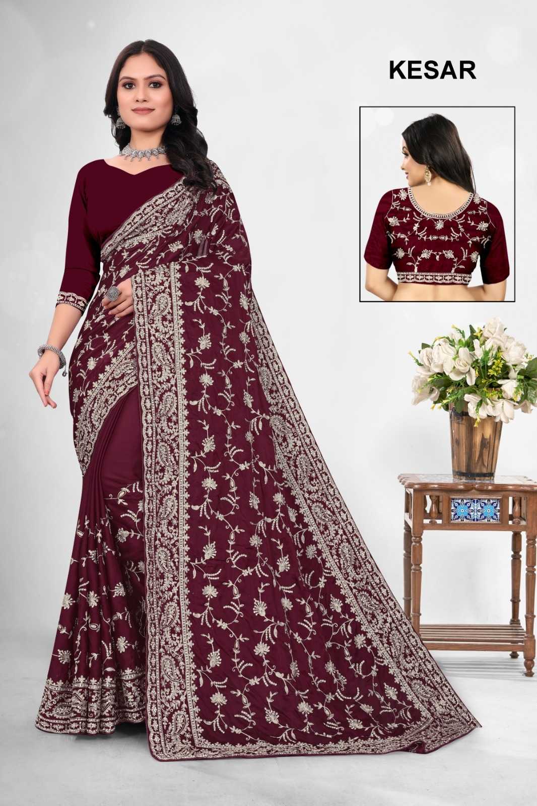 SILK SAREES WITH STONE WORK
